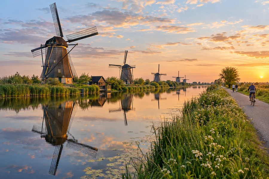 Amsterdam, Rotterdam und Kinderdijk