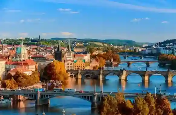 Image de Prague, ville magique avec son architecture gothique