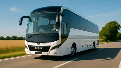 54-seater coach with driver for trips in Belgium and Europe