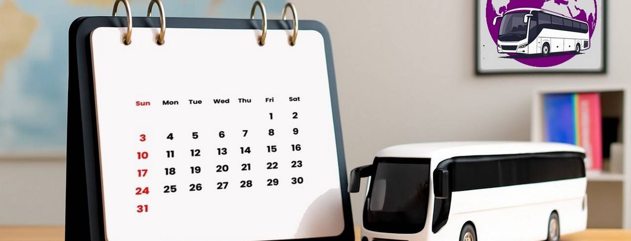 Calendrier des départs voyages en autocar depuis la Belgique