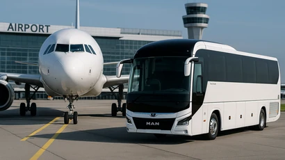 Location d'autocar pour transfert aéroport - 54 places