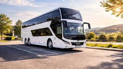 Autocar double étage avec chauffeur en Belgique