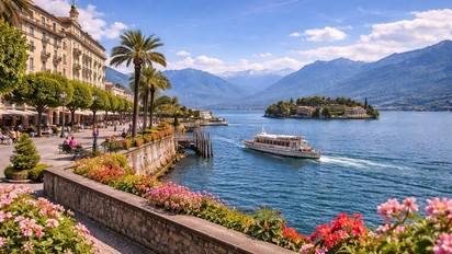 Stresa au bord du lac Majeur, élégance et vue sur les îles Borromées