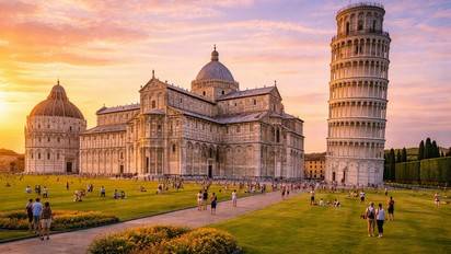 Tour de Pise sur la Piazza dei Miracoli