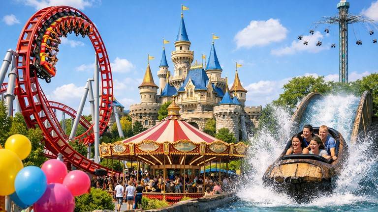 Voyage de groupe vers des parcs d’attractions en Europe