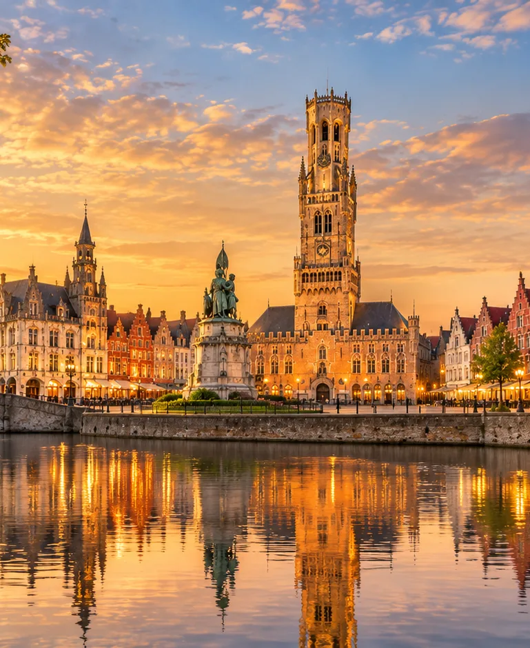 Bruges in gruppo: canali, Belfort e beghinaggio