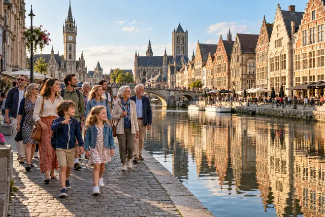 Gante en grupo: la ciudad de las tres torres