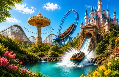 Coach travel packages to European theme parks